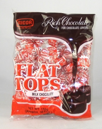 Ricoa Flat Tops Chocolates 150gr(Exp. 24/12/24)